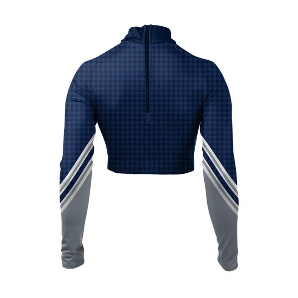 Blue and gray Cheer Mock Neck Bodyliner - Image 2