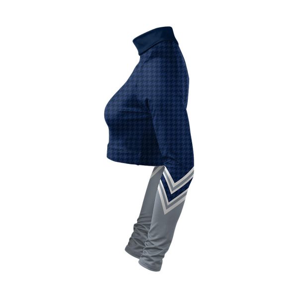 Blue and gray Cheer Mock Neck Bodyliner - Image 3