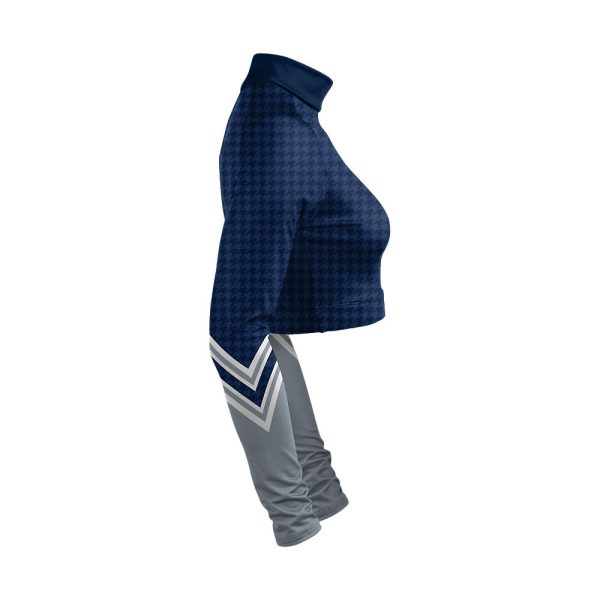 Blue and gray Cheer Mock Neck Bodyliner - Image 4