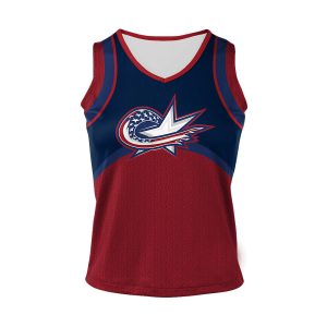 Red and Blue Cheer Sleeveless Shell