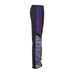 Black and Purple Ladies Verge Warm-Up Pants