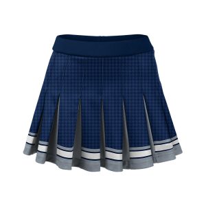 Blue and Gray Cheer Pleated Skirt