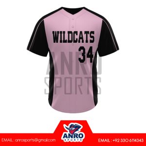 full button baseball jersey