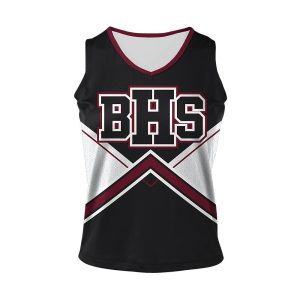 Black and White Cheer Sleeveless Shell