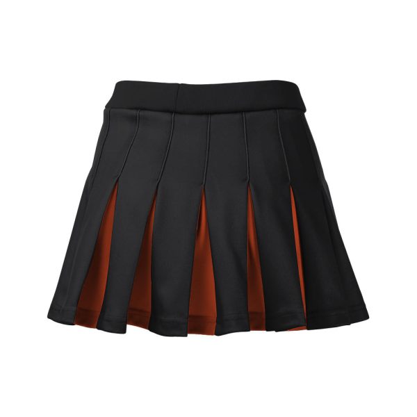 Black and Orange Cheer Pleated Skirt - Image 2