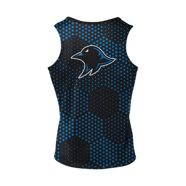 Blue and Black Cheer Sleeveless Shell - Image 2