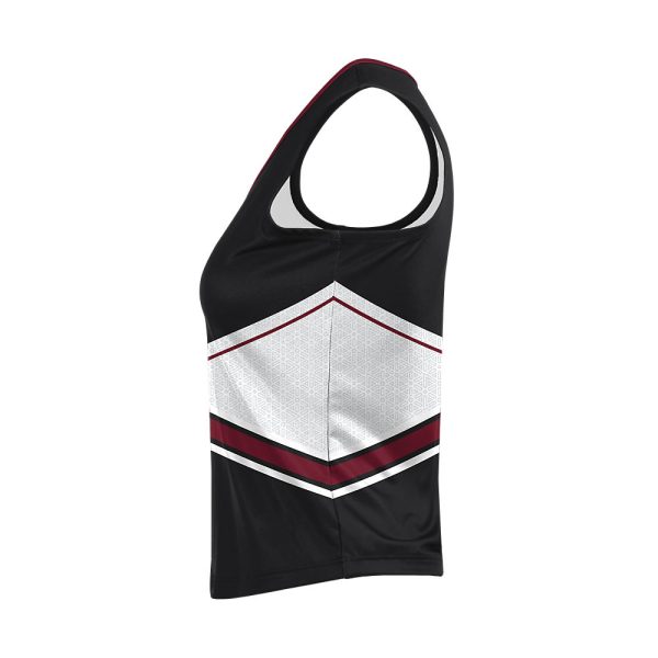 Black and White Cheer Sleeveless Shell - Image 2