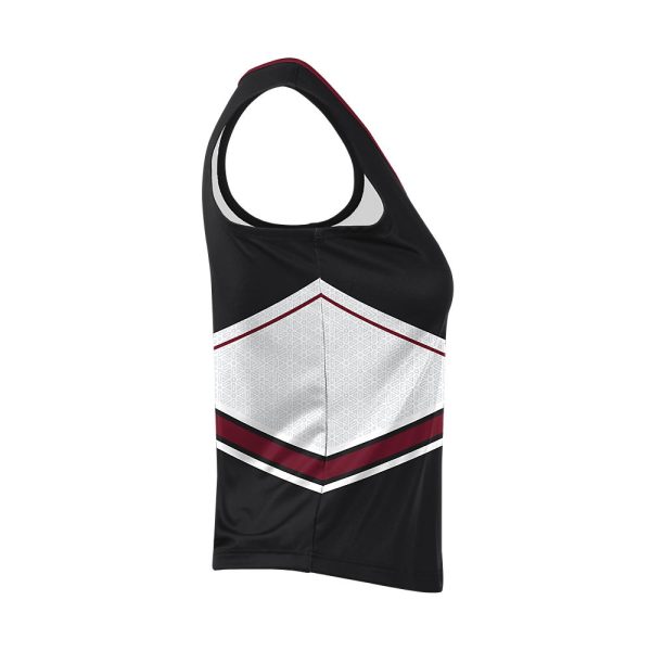 Black and White Cheer Sleeveless Shell - Image 3