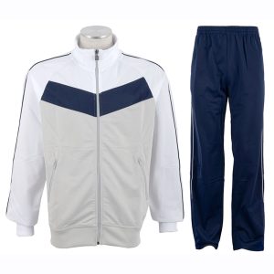 White and Blue Tracksuit