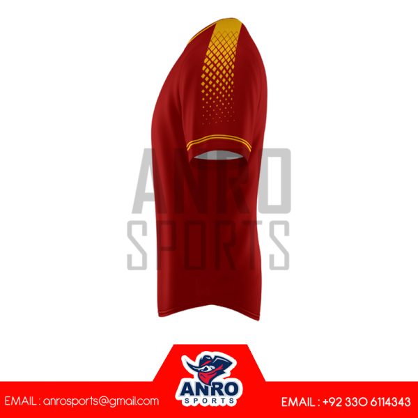 Red and yellow Baseball Crew Neck Jersey - Image 2