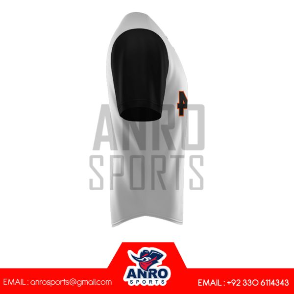 Grey and Black Baseball 2 Button Jersey - Image 2