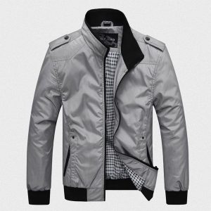Grey Bomber Jacket