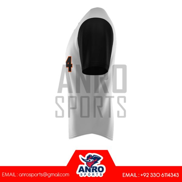 Grey and Black Baseball 2 Button Jersey - Image 3