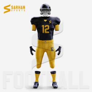 Yellow and Blue American Football Uniform