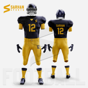 Yellow and Blue American Football Uniform