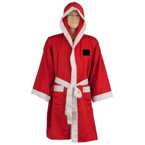 red boxing robe
