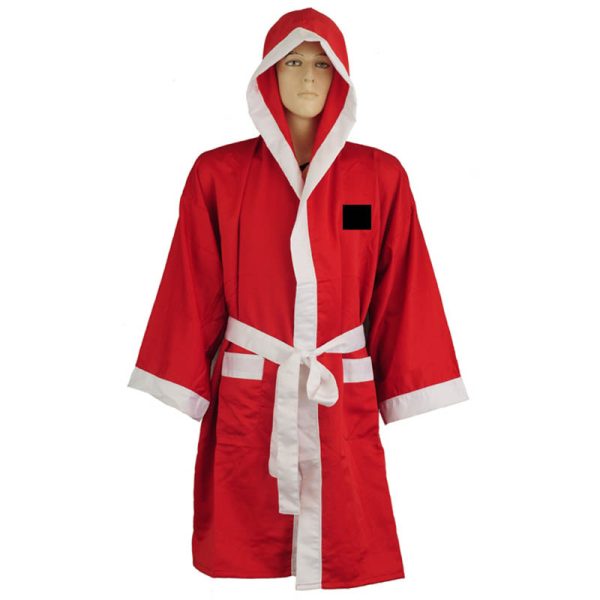 red boxing robe