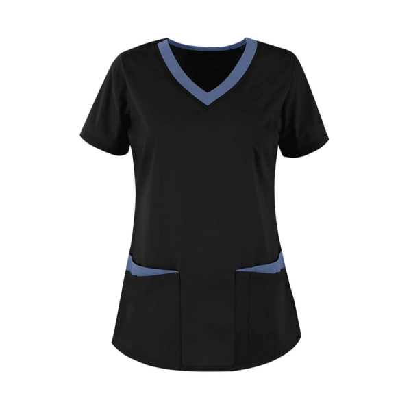 Black V-Neck Scrub