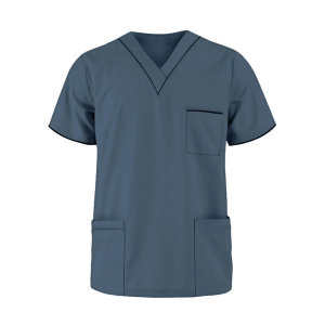 Dark Grey V-Neck Scrub