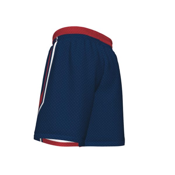 Blue and Red Reversible Basketball Shorts - Image 2