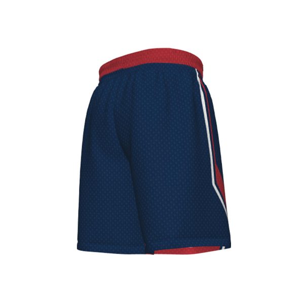 Blue and Red Reversible Basketball Shorts - Image 4