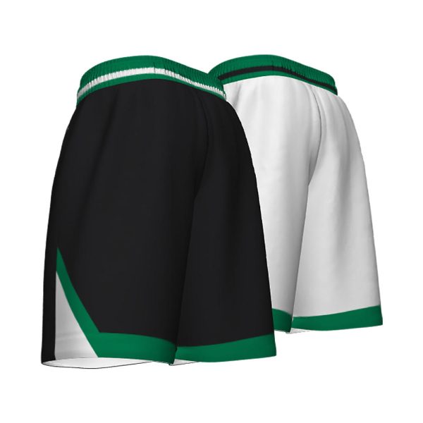 Black and White Reversible Basketball Shorts - Image 2