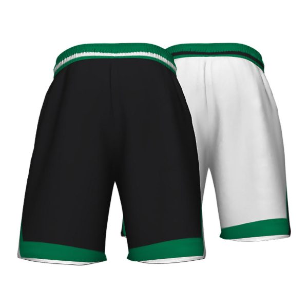 Black and White Reversible Basketball Shorts - Image 3