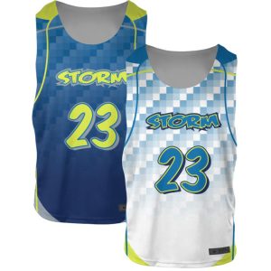 Blue and White Reversible Lacrosse Practice Jerseys