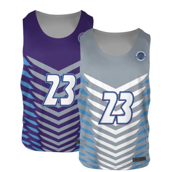 Blue and White Reversible Lacrosse Practice Jerseys