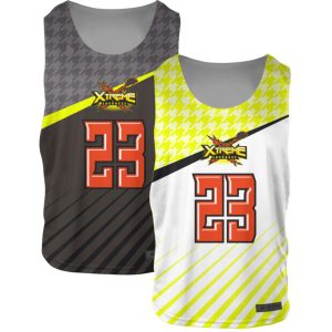 Black and Yellow Reversible Lacrosse Practice Jerseys
