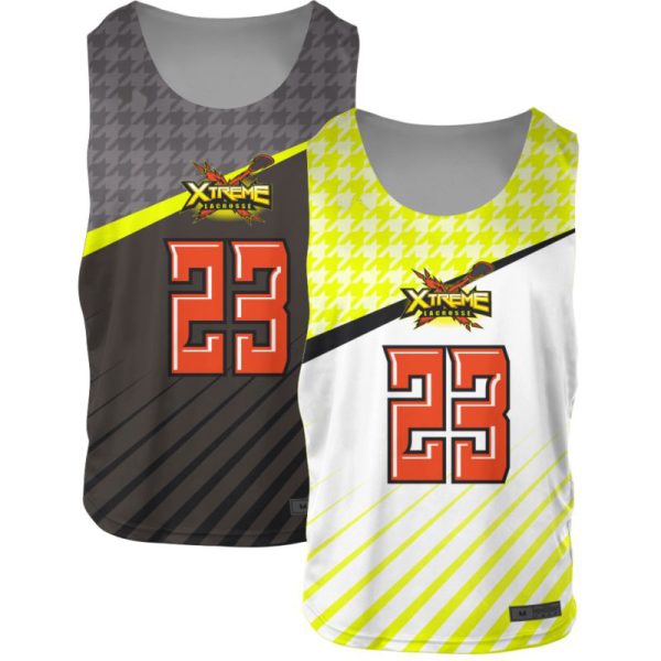 Black and Yellow Reversible Lacrosse Practice Jerseys