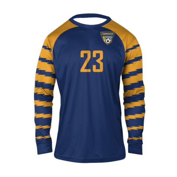 Blue and Yellow Soccer Goal Keeper Jerseys