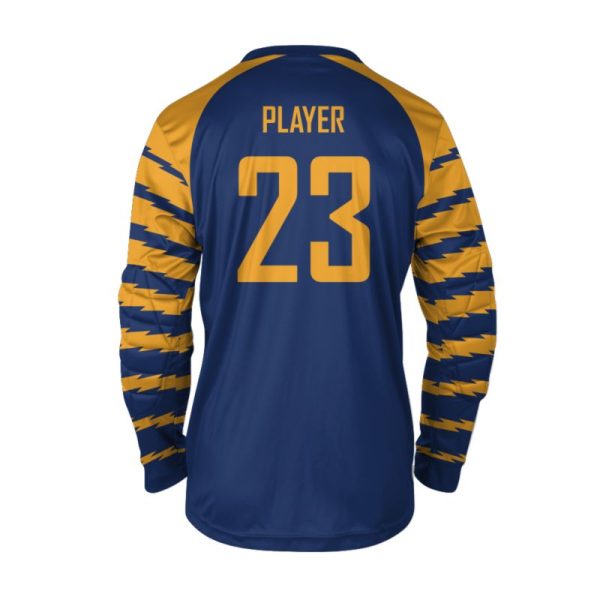 Blue and Yellow Soccer Goal Keeper Jerseys - Image 2