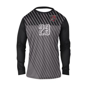 Black and Gray Soccer Goal Keeper Jerseys