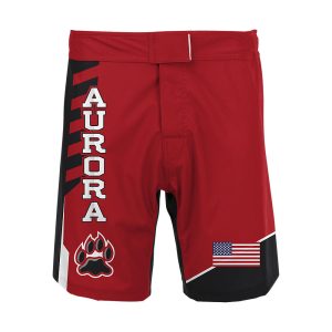 red wrestling fight shorts