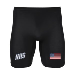 black wrestling compression shorts