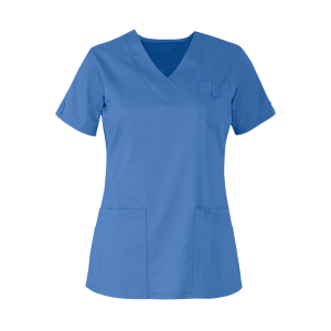 Women V-Shape Sky Blue Scrubs