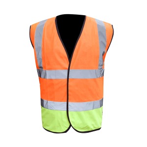 Orange and Green Vest with Reflectors