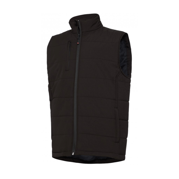 Puffed Vest with Front Zipper