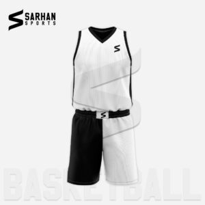 Black And White Basketball Uniform