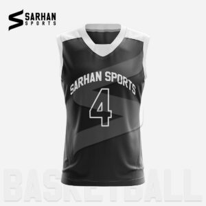 Black Sleeveless Basketball Jersey