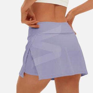 Pleated sports skort
